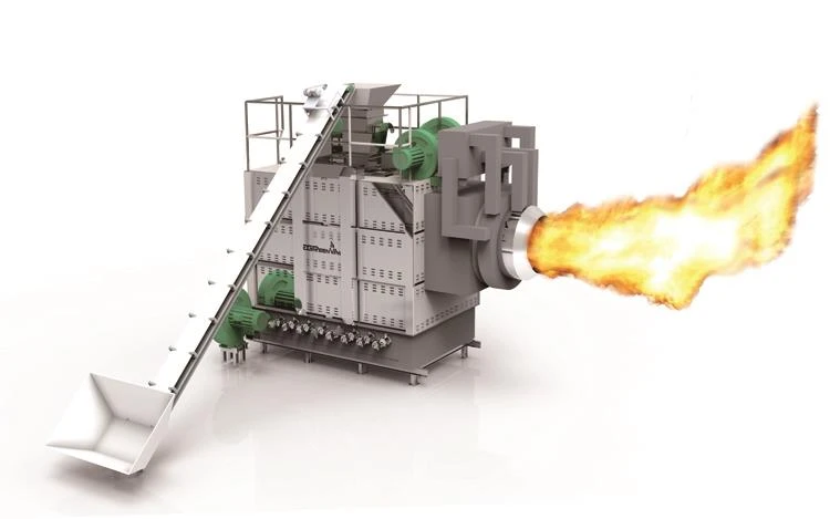 horák na splyňovanie biomasy biomass gasification burner